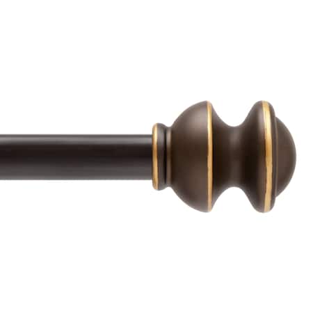 Kenney Mfg Kenney Kendall 5/8" Standard Decorative Window Curtain Rod, 48-86", Oil Rubbed Bronze KN71719V1
